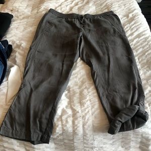 LOFT Lounge Grey drawstring pants size L